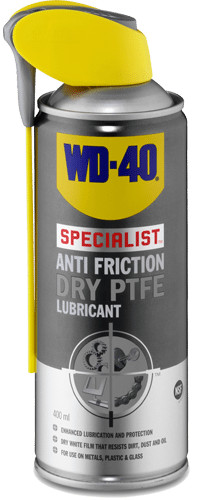 Σπρέι WD40 ξηρού τεφλόν (PTFE) 400ml με αρθρωτό ακροφύσιο - Κάντε κλικ στην εικόνα για να κλείσει